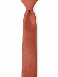 Custom Skinny Neck Ties Add A Pop Of Color To Business Or Formal Wear. The Colors Match Dessy's Bridesmaid Dresses And Wedding Accessories In Dupioni, For The Perfectly Matched Wedding Party. From The Dessy Group. Shown In Burnt Orange. Elegant Adjustable Ties For Black Tie Events, Elegant Formal Ties, Classic Formal Suit And Tie Accessories With Adjustable Ties, Classic Formal Suit Accessories With Adjustable Ties, Elegant Wedding Suit And Tie Accessories With Adjustable Ties, Terracotta Tie, Dessy Bridesmaid Dresses, Boho Orange, Tie Matching