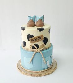 First Rodeo Birthday Boy Cake, My First Rodeo Birthday Boy Cake, Cowboy Baby Shower Cake, Baby Boy Shower Cake, Cowboy Baby Shower Theme, Cowboy First Birthday, Cowboy Nursery, 1st Rodeo