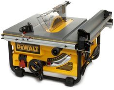 DEWALT DW745 10-Inch Compact Job-Site Table Saw with 20-Inch Max Rip Capacity - 120V 10 Inch Table Saw, Table Saws For Sale, Delta Table Saw, Table Saw Extension, Home Made Table Saw, Table Saw Station, Craftsman Table Saw