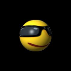 a smiley face with sunglasses on it