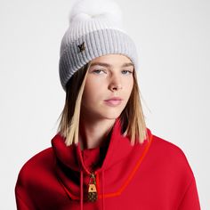 LOUIS VUITTON® - Lv Cold Spark Beanie - White Designer Beanies, Louis Vuitton Official Website, Ski Cap, Winter Knit Hats, Warm Winter Hats, Pink Boots, Louis Vuitton Official, Winter Hats For Women, Fashion Couple