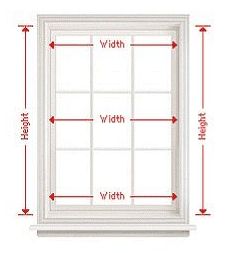 an image of a window with measurements