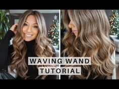 How To Use A Curling Wand Long Hair, Wand Tutorial Hair, Hair With Waves Long, How To Hair Waves, Wand Waves Medium, Wand Waves Long Hair, Wavy Curls Long Hair Tutorial, How To Create Big Loose Curls, How To Get Long Waves In Hair