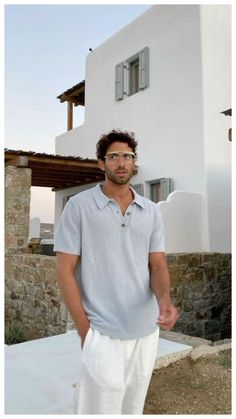 Discover men linen outfit summer ideas. Find stylish and breathable clothing options featuring linen for a cool and comfortable summer look. Men Linen Outfit Summer, Linen Outfit Summer, Linen Summer Outfits, Beige Linen Pants, Rome Outfits, Linen Outfit, Breathable Clothes, Perfect Summer Outfit, Summer Ideas