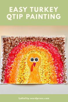 an easy turkey art project for kids to make