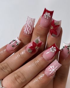 Disney Nail Designs Christmas, Christmas Disney Nails, Nail Designs Christmas, Disney Nail Designs, Disney Nail, Classy Nail, Pink Bedroom Decor, Classy Nail Designs