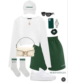 Sporty Outfits For Summer, Collage Outfits, Outfits For Summer, Clueless Outfits, Chill Outfits, Cute Comfy Outfits, Streetwear Fashion Women, Sporty Outfits