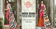 #Officewear Redefined! Make a statement at work with our latest #formal wear #saree collection. Wear Saree, Formal Looks, Beautiful Saree, Saree Collection, Office Wear