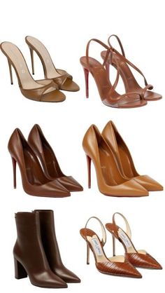 Classy Shoes Aesthetic, Brown Sneakers Aesthetic, Brown Heels Outfit Dressy, Brown Heels Aesthetic, Classy Heels Elegant, Elegant Heels Classy, Brown Heels Outfit, Fashion Shoes Heels Classy, Luxury Shoes Heels