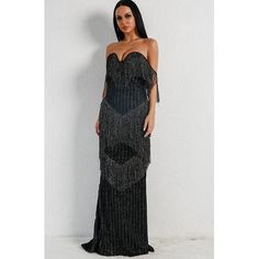 Black Fringe Evening Gown Parents Baby, Black Fringe, Look Your Best, Evening Gown, Wedding Events, Wedding Styles, Baby Fashion, Evening Gowns, Evening Dresses