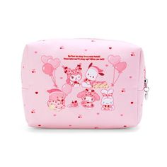 My Melody and Friends Delightful Hocance Pouch 16×7×13cm approx. Cute Portable Pouch, Kawaii Pink Rectangular Pouch, Pink Kawaii Cosmetic Bag Gift, Pink Kawaii Bag With Zipper Pouch, Kawaii Rectangular Gift Pouch, Kawaii Cosmetic Pouch Bag As Gift, Kawaii Zipper Pouch Cosmetic Bag Gift, Kawaii Pouch Cosmetic Bag As A Gift, Kawaii Pouch Cosmetic Bag For Gift