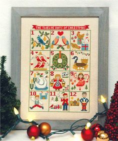 the twelve days of christmas cross stitch pattern