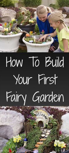 Kids Fairy Garden, Fairy Garden Containers, Tattoo Plant, Fairy Garden Plants, Fairy House Diy, Fairy Garden Designs, Fairy Garden Crafts, Faeries Gardens