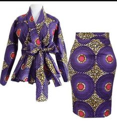 Blouse Peplum, Rembo Styling, African Blouses, African Print Skirt, African Skirts, African Print Clothing