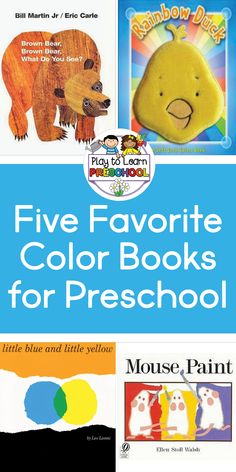 five favorite color books for preschool