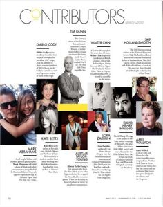 an article in the magazine features pictures of men and women