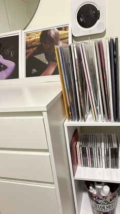 Album Shelf, Bedroom Things, Taylor Guitar, Room Redesign, Vinyl Record Storage, Music Album Cover, Music Wall, Simple Things