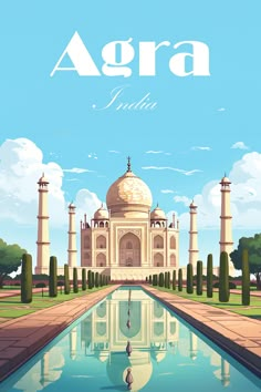 Minimalist travel print of the Taj Mahal in AgraIndiaCreated using MidjourneyGenerative AI and Photoshop Digital Poster Making, Taj Mahal Illustration, Taj Mahal Painting, Taj Mahal Drawing, Agra Travel, India Wallpaper, Taj Mahal Art