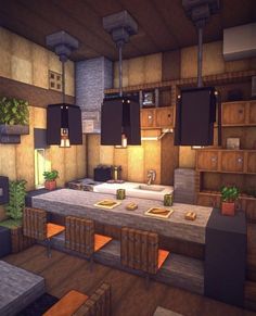 Minecraft Blueprint, Minecraft Kitchens