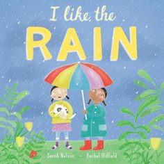 i like the rain book cover with two children holding an umbrella