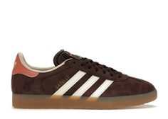 adidas Gazelle Shadow Brown (Women's) Brown Gazelle Adidas Outfit, Brown Adidas, Brown Gazelle, Adidas Gazelle Brown, Adidas Shoes Brown, Adidas Brown Sneakers For Outdoor, Brown Adidas Low-top Sneakers, Dark Brown Sneakers, Brown Sneakers Women