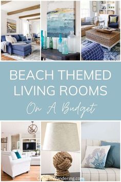 beach themed living rooms on a budget