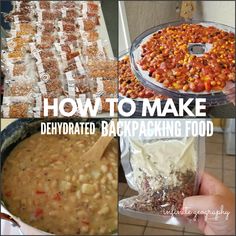 how to make dehydrated backpacking food in the freezer or microwave