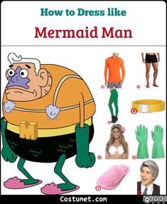 an image of how to dress like mermaid man