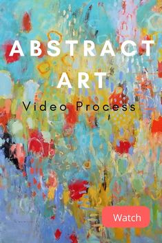 an abstract art video process with text overlay