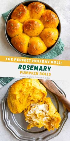 the perfect holiday roll rosemary pumpkin rolls