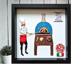 an image of a chef cooking food on the stove with doughnuts and sprinkles