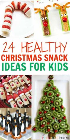 healthy christmas snack ideas for kids that are fun and easy to make with the kids