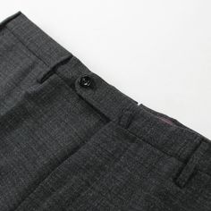 Incotex Gray 38 Winter Fitted Pants With Button Closure, Classic Wool Bottoms With Button Closure, Fitted Gray Wool Pants, Fitted Wool Pants In Gray, Fitted Wool Pants With Pockets, Classic Winter Bottoms With Button Closure, Fitted Gray Bottoms With Button Closure, Fitted Gray Pants For Tailoring, Brown Chinos