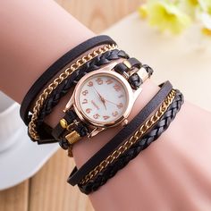 Ladies Dress Watches, Casual Bracelets, Leather Bracelets Women, Bracelet Watches Women, Watch Women, Mode Casual, Luxury Women Fashion, Dress Watch, Women's Watch