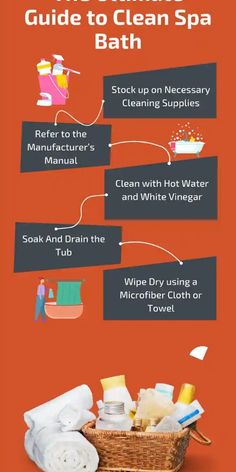 the ultimate guide to clean spa bath with instructions on how to use it and what to use