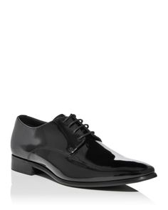 The Men's Store at Bloomingdale's Men's Formal Patent Lace Up Shoes - Exclusive Men Store, Exclusive Shoes, Black Dress Shoes, Mens Formal, Up Shoes, Lace Up Shoes, The Man, Leather Upper, Dress Shoes