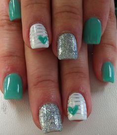 Mail Acrylic Designs, Gel Manicure Short Nails Valentines, Casual Dip Nails, Short Square Gel Nail Designs Summer, Gel Nail Designs Pedicure, Valentine Western Nails, Gorgeous Nails Short, Summer Nails With Accent Nail, Fun Spring Nails Acrylic