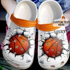 Get your product: Basketball Crocs - Basketball Custom Name Crack Clog Shoes
1. PRODUCT INFORMATION:

Incredibly light and fun to wear.
Water-friendly and buoyant; weighs only ounces.
Ventilation ports add breathability and help shed water and debris.
Easy to clean and quick to dry.
Upper: Croslite.
Lining: Croslite.
Sole: Croslite.
2. SIZE CHART:
3. RETURN:
We will gladly issue you a replacement item or issue a refund back to your original form of payment for any of the following reasons:
You r Basketball Crocs, Basketball Custom, White Crocs, Crocband Clog, Crocs Clog, Crocs Crocband, Clog Shoes, Crocs Classic Clogs, Wooden Shoes