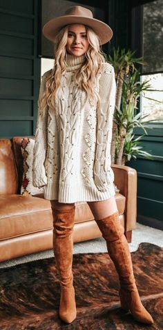 Casual Holiday Outfits, Thanksgiving Outfit Ideas, What To Wear Fall, Cute Thanksgiving Outfits, Thanksgiving Outfit Women, Fall Sweater Dress, Sweater Dress Outfit, Oufits Casual, Trendy Outfits Winter