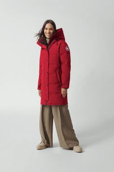 Shelburne Parka | Canada Goose® Red Parka, Canada Goose Parka, Perfect Jacket, Tricot Fabric, Parka Style, Jackets Winter, Image Model, Down Jackets, Parka Coat