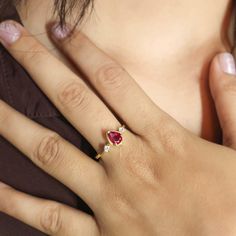 Natural ruby ring for women, 925 Sterling Silver ring, Gold ring, AAA Ruby ring, Gemstone jewelry, Handmade jewelry, Gift for her. *Other Similar Jewelry Available Here* https://www.etsy.com/shop/AreebaJewelry Details:- Gemstone - Ruby  Stone Color Available - Natural Red  Stone Setting - Prong Quality - AAA Grade Ring Size - 4 US TO 9 US Available Type - 100% Natural  Shipping service - Free worldwide shipping service About AreebaJewelry:- Areeba jewelry takes great pride in the design and craftsmanship of our fine jewelry pieces. We use only the finest materials and the highest manufacturing standards. We strive to make sure every jewelry piece we design is perfect. ♥️ More Matching collections are available to purchase HERE: - https://www.etsy.com/shop/AreebaJewelry Red rose ruby, July Ruby Birthstone Open Ring, Round Cut Birthstone Ring For Proposal, Birthstone Ring For Proposal, Fine Jewelry Birthstone Ring With Gemstone For Proposal, Dainty Round Cut Ruby Ring With Gemstone, Fine Jewelry Ruby Birthstone Open Ring, Dainty Gemstone Ring For Proposal, Open Ring With Birthstone, Ruby And Diamond Proposal Ring