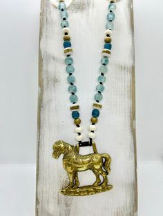 OOAK unique hand knotted recycled glass statement necklace w vintage English brass horse tack medallion pendant.  Perfect for horse races and derby days ! Calling all equestrians ! Horse Medallion, Recycled Necklaces, Horse Races, Hand Knotted Necklace, Bracelet Set Silver, Knotted Necklace, Market Ideas, Gold And Silver Bracelets, Bone Necklace