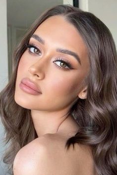 Makeup For Light Complexion, Bronze Makeup Hazel Eyes, Wedding Makeup For Brown Eyes Fair Skin, Wedding Makeup To Make Eyes Bigger, Natural Black Tie Makeup, Outdoor Wedding Makeup The Bride, Wedding Makeup Redhead Brown Eyes, Summer Bridal Makeup Brown Eyes, Round Face Wedding Makeup