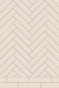 a white brick wall with black lines on the bottom and bottom, as well as a herringbone pattern