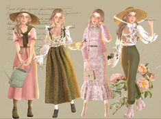 Sims 4 lookbook Sims 4 Seeds Cc, Sims 4 Cottagecore Outfits, Sims 4 Cc Gardener Outfit, Sims 4 Cc Gardening Clothes, Cottagecore Outfits Sims 4, Sims 4 Cottage Outfits, Farmer Sims 4 Cc, The Sims 4 Cc Clothing Cottagecore, Sims 4 Cottage Living Outfits