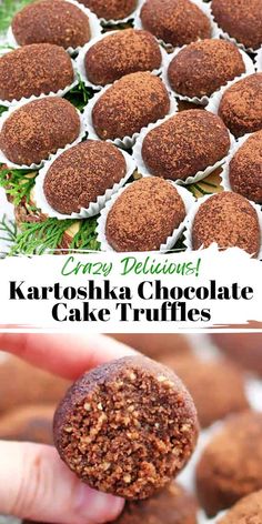 Kartoshka are Ukrainian chocolate cake truffles that are the ultimate tasty little snacks. Potato Pirozhnoye doesn't get any better than this. It's the ideal dessert for Mother's Day!