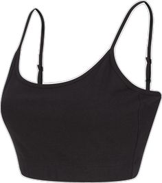 Casual Crop Top With Built-in Bra And Medium Support, Comfortable Fitted Crop Top, Black Cotton Sports Bra With Built-in Bra, Stretch Cotton Crop Top Sports Bra, Cotton Crop Top For Workout, Supportive Cotton Workout Crop Top, Sporty Black Crop Top With Adjustable Straps, Cotton Bra-friendly Crop Top For Workout, Sporty Cotton Crop Top With Tank Straps