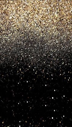 black and gold glitter background with white dots