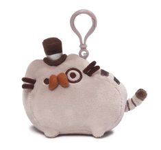 Description ・ Multi-Colored One size 4060064 ・Fancy Pusheen plush backpack clip adds a dash of dapper to your collection ・A sturdy plastic clip shows off the Pusheen fandom on the go ・Made from soft huggable material that meets famous GUND quality standards ・Surface-washable; ages 1+ ・4.5 inch length (11.5 cm) GUND is proud to present Pusheen — a chubby gray tabby cat that loves cuddles snacks and playing dress-up. As a popular web comic Pusheen brings brightness and chuckles to millions of followers in her rapidly growing online fan base. This 4.5 plush backpack clip lets you embrace your dandy and dapper side. Features the adorable feline in a plush top hat monocle and mustache. A sturdy plastic clip shows off your fandom on the go! Surface-washable for easy cleaning. Appropriate for age Gray Tabby Cat, Gray Tabby, Keychain Backpack, Web Comic, Fancy Cats, Plush Keychain