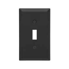 a black light switch cover on a white background